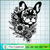 Floral French Bulldog SVG, Dog Breeds SVG, Flower SVG 3 98 copy 11