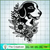 Beagle Floral Dog SVG, Dog Breeds SVG, Flower SVG 3 99 copy 11