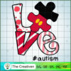 Love Autism SVG, Autism SVG, Mickey Disney SVG