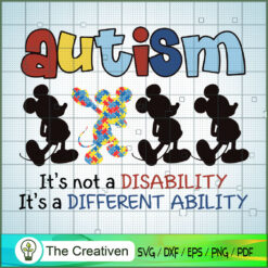 Autism Mickey SVG, Autism SVG, Mickey Disney SVG