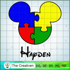 Mickey Autism Hapden SVG, Autism SVG, Mickey Disney SVG
