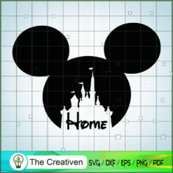 Mickey Black Head Castle SVG, Autism SVG, Mickey Disney SVG