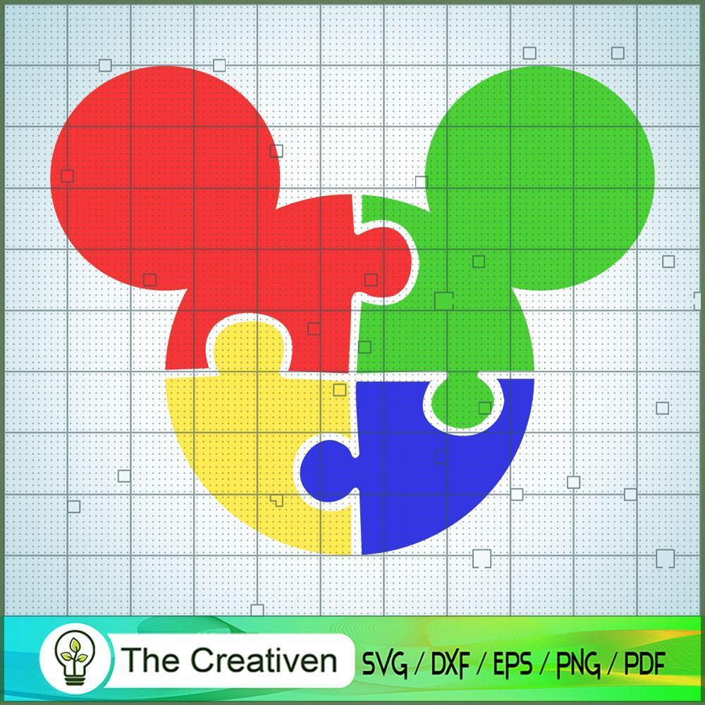 Mickey Autism Head SVG, Autism SVG, Mickey Disney SVG 1 Mickey Autism Head SVG, Autism SVG, Mickey Disney SVG