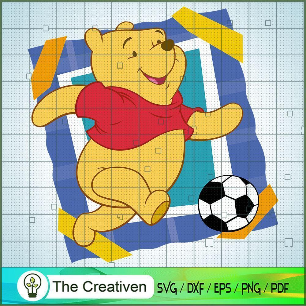 Pooh Play Soccer SVG, Winnie The Pooh SVG, Disney Cartoon SVG 1 Pooh Play Soccer SVG, Winnie The Pooh SVG, Disney Cartoon SVG
