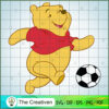 Pooh Play Soccer No Background SVG Cut File for Cricut & Silhouette 2 Pooh036 copy