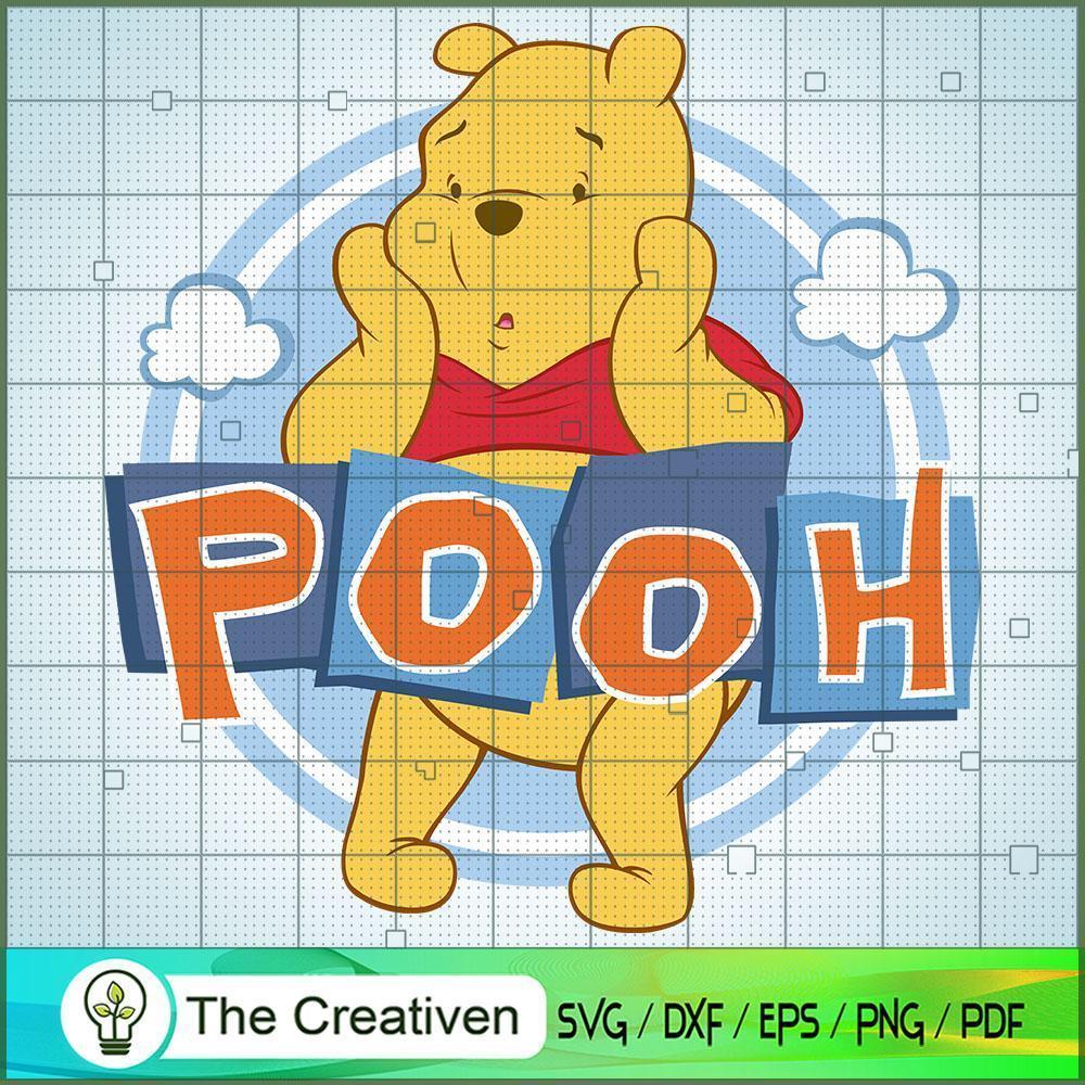 Pooh Panic Logo SVG, Winnie The Pooh SVG, Disney Cartoon SVG 1 Pooh023 copy