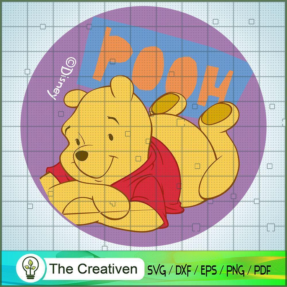 Circle Pooh Lie SVG, Winnie The Pooh SVG, Disney Cartoon SVG 1 Circle Pooh Lie SVG, Winnie The Pooh SVG, Disney Cartoon SVG