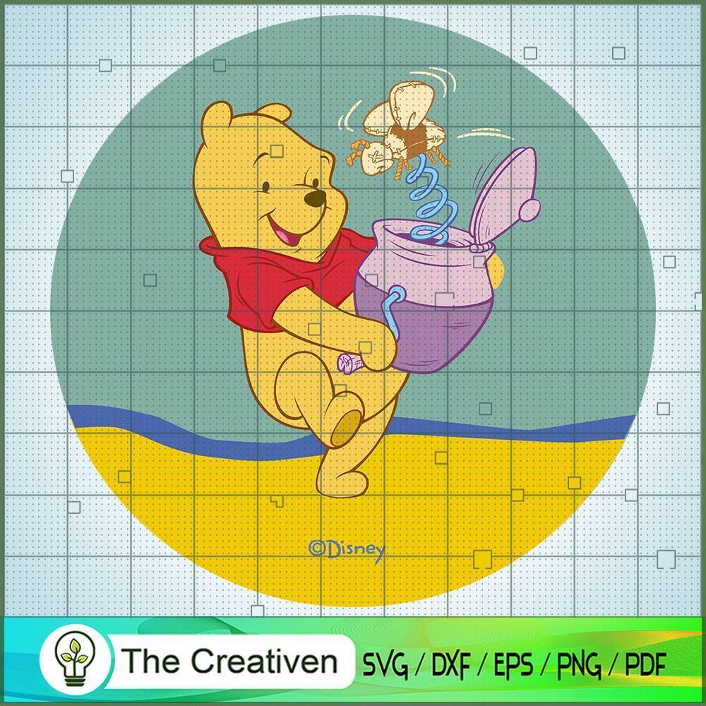 Pooh Play Bee Toy SVG, Winnie The Pooh SVG, Disney Cartoon SVG 1 Pooh Play Bee Toy SVG, Winnie The Pooh SVG, Disney Cartoon SVG