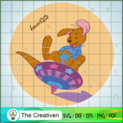 Roo Play Spindle SVG, Winnie The Pooh SVG, Disney Cartoon SVG