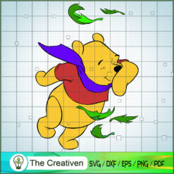 Winnie The Pooh Walk In Wind SVG Cut File for Cricut & Silhouette