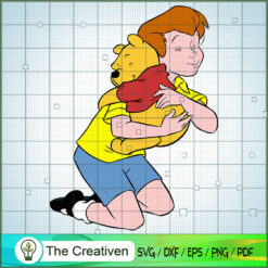 Pooh Hug My Friend SVG, Winnie The Pooh SVG, Disney Cartoon SVG