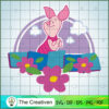 Cute Piglet Flower SVG Cut File for Cricut & Silhouette 2 Piglet027 copy