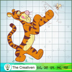 Tigger Attack Bee SVG, Winnie The Pooh SVG, Disney Cartoon SVG