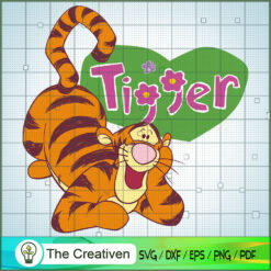 Tigger Flower SVG, Winnie The Pooh SVG, Disney Cartoon SVG