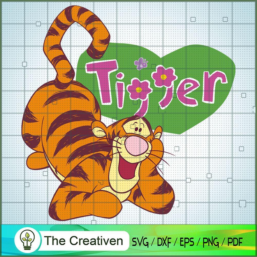 Tigger Flower SVG, Winnie The Pooh SVG, Disney Cartoon SVG 1 Tigger Flower SVG, Winnie The Pooh SVG, Disney Cartoon SVG