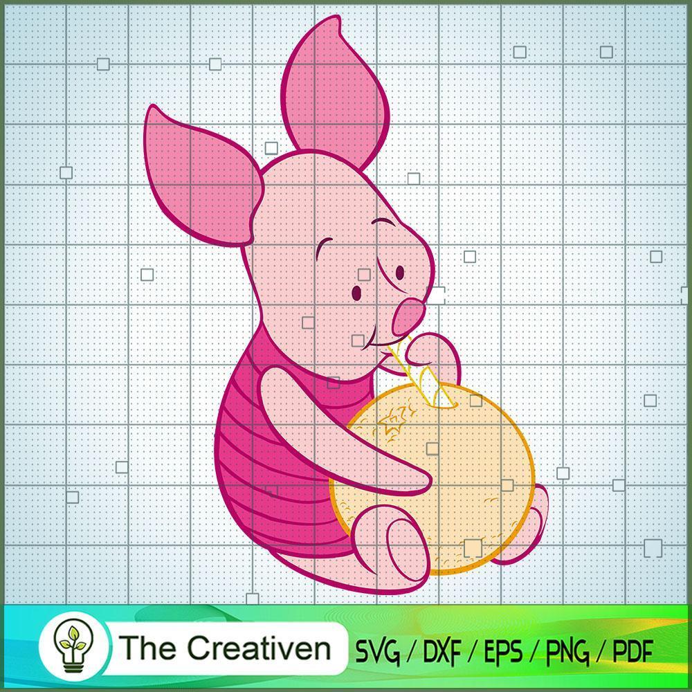 Cute Pink Piglet SVG Cut File for Cricut & Silhouette 1 Cute Pink Piglet SVG Cut File for Cricut & Silhouette
