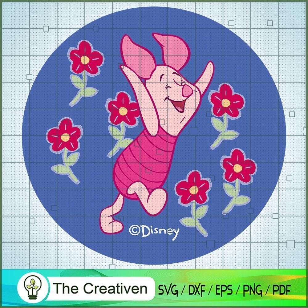 Piglet Be Happy SVG Cut File for Cricut & Silhouette 1 Piglet Be Happy SVG Cut File for Cricut & Silhouette