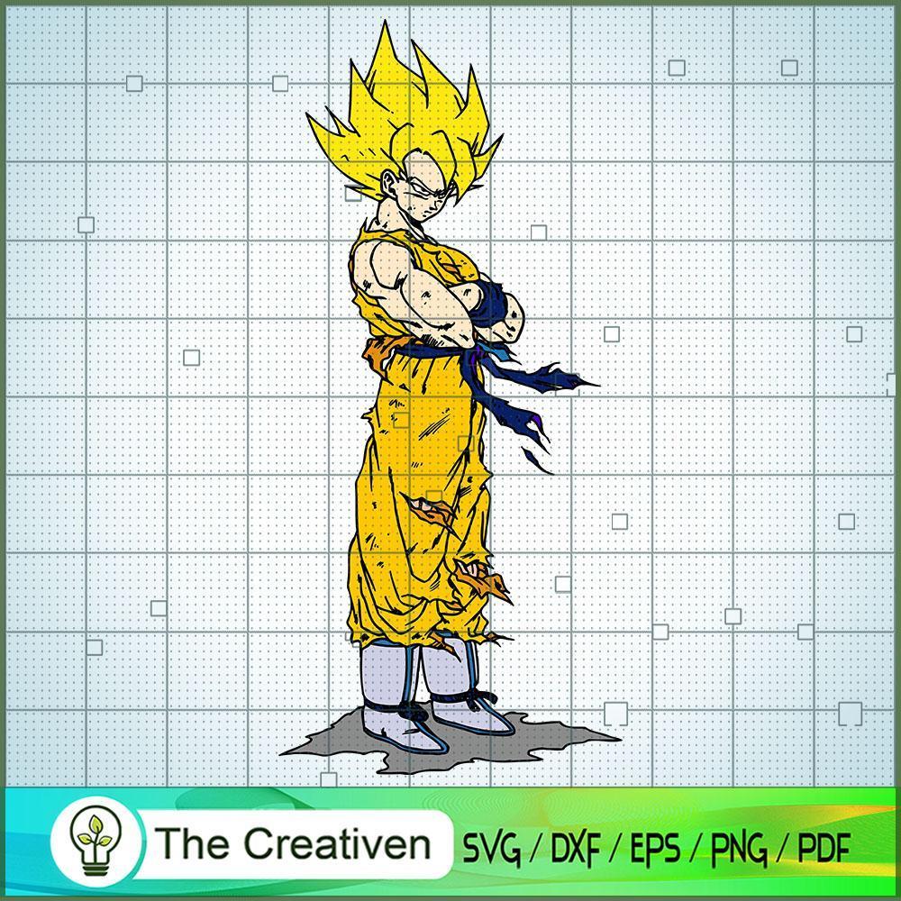 Goku Super Saiyan 2 SVG, Cartoon SVG, Dragon Ball SVG 1 Goku Super Saiyan 2 SVG, Cartoon SVG, Dragon Ball SVG