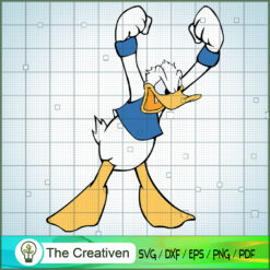 Donald Duck Angry SVG, Cartoon SVG, Donald Duck SVG