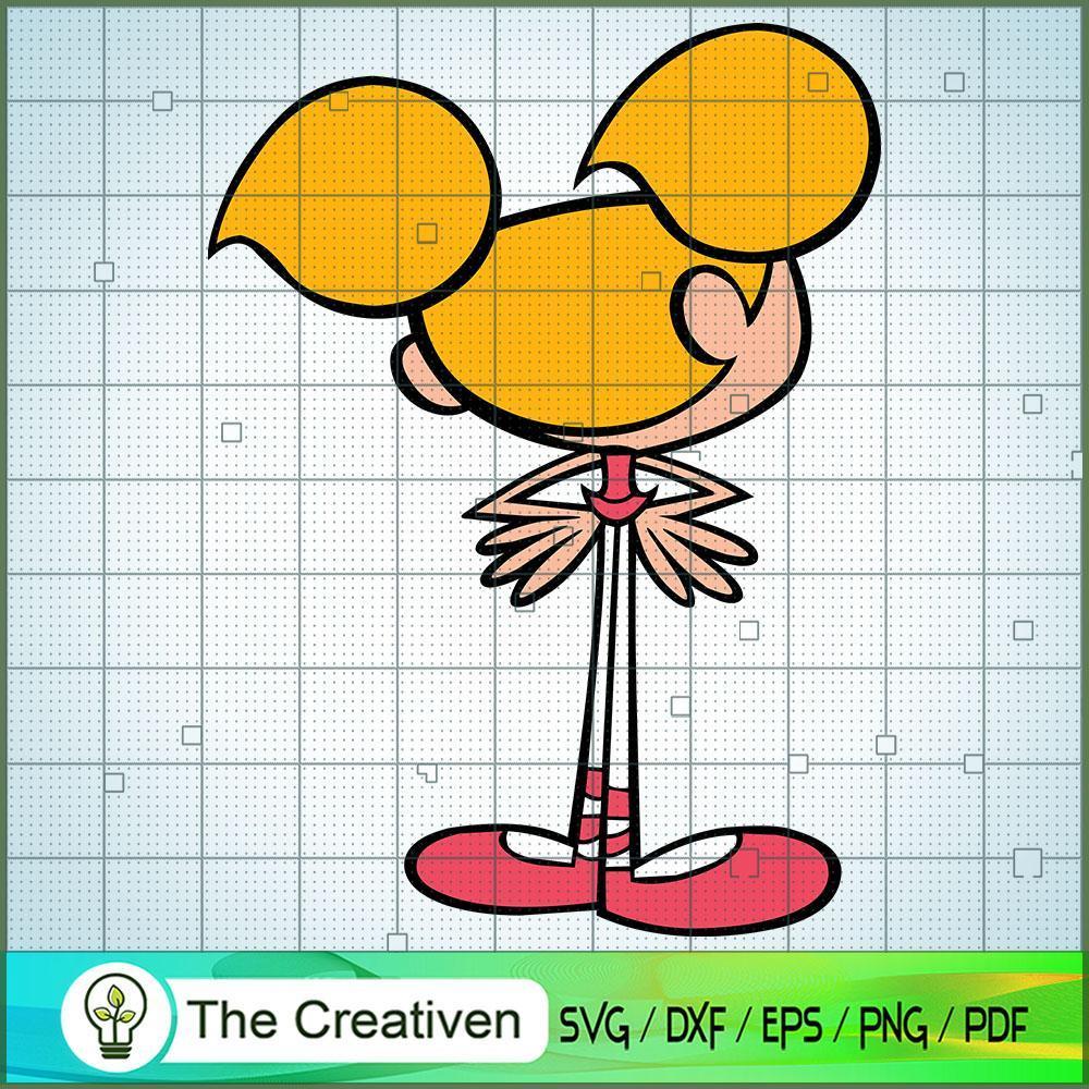 Dee Dee Turned Away SVG, Cartoon SVG, Dexter's Laboratory SVG 1 90 copy 10