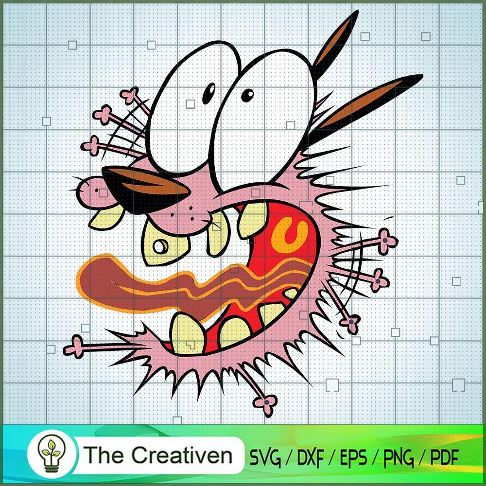 Courage Scare SVG, Cartoon SVG, The Cowardly Dog SVG 1 Courage Scare SVG, Cartoon SVG, The Cowardly Dog SVG