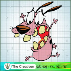 Courage Funk SVG, Cartoon SVG, The Cowardly Dog SVG