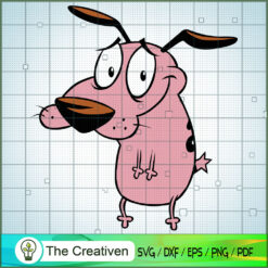 Courage SVG, Cartoon SVG, The Cowardly Dog SVG