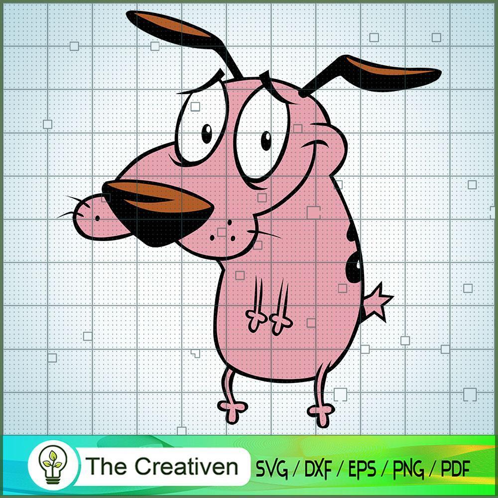Courage SVG, Cartoon SVG, The Cowardly Dog SVG 1 Courage SVG, Cartoon SVG, The Cowardly Dog SVG