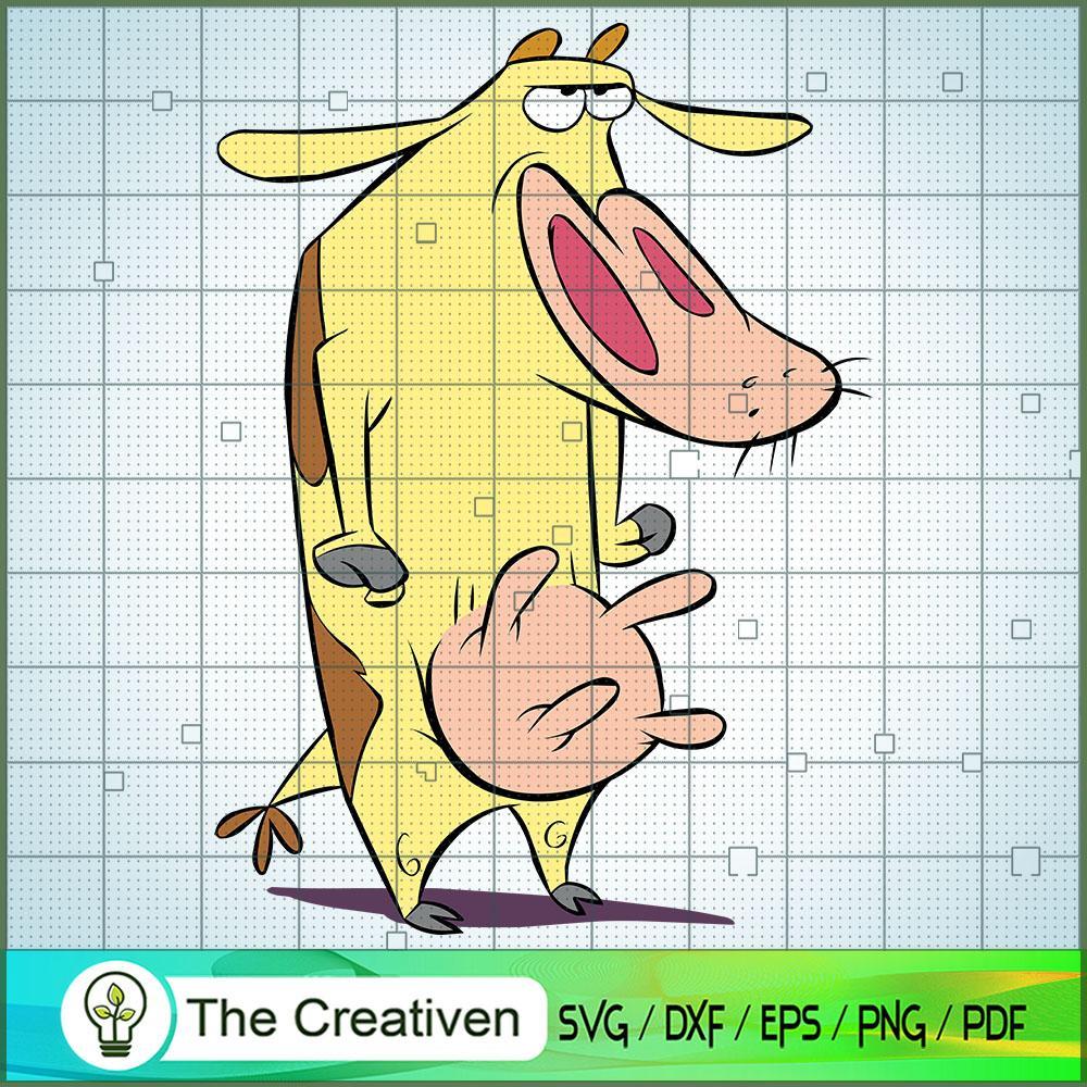 Cow Angry SVG, Cartoon SVG, Cow and Chicken SVG 1 82 copy 11