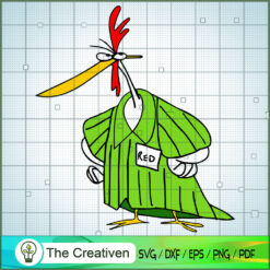 Chicken Red SVG, Cartoon SVG, Cow and Chicken SVG