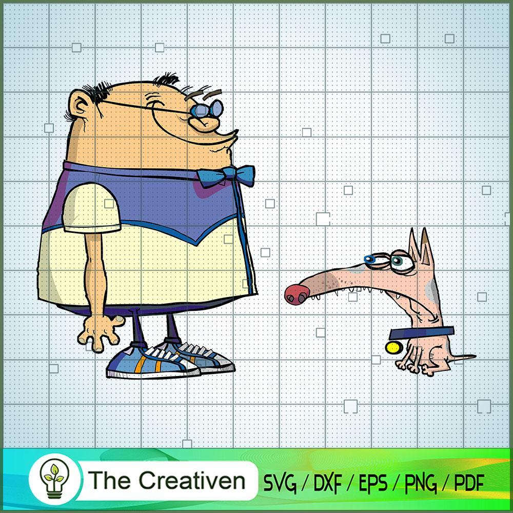 Dog and Man SVG, Cartoon SVG, Atomic Betty SVG 1 Dog and Man SVG, Cartoon SVG, Atomic Betty SVG