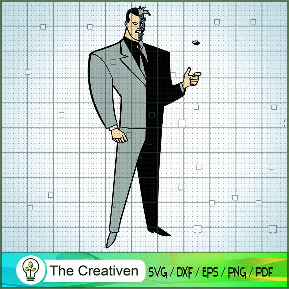 Two-Face SVG, Cartoon SVG, DC Comics Characters SVG 1 Two-Face SVG, Cartoon SVG, DC Comics Characters SVG