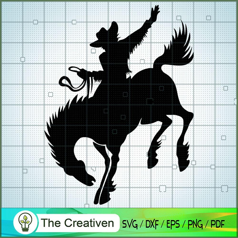 Wallmonkeys Rodeo Cowboy Yellowstone SVG, Yellowstone SVG, Cowboy SVG 1 Yellowstone 90 copy