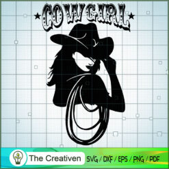 Cowgirl Logo SVG, Yellowstone SVG, Cowboy SVG