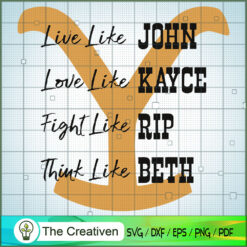 Live Like SVG, Yellowstone SVG, Cowboy SVG