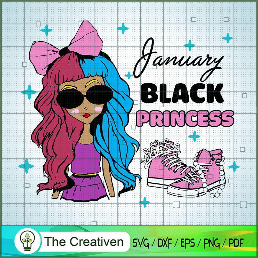 Birthday Girl January SVG, Birthday Girl SVG, Black Women SVG 1 Birthday Girl January SVG, Birthday Girl SVG, Black Women SVG