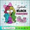 Birthday Girl September SVG, Birthday Girl SVG, Black Women SVG