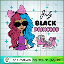 Birthday Girl July SVG, Birthday Girl SVG, Black Women SVG