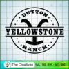 Black Logo Yellowstone SVG, Yellowstone SVG, Cowboy SVG