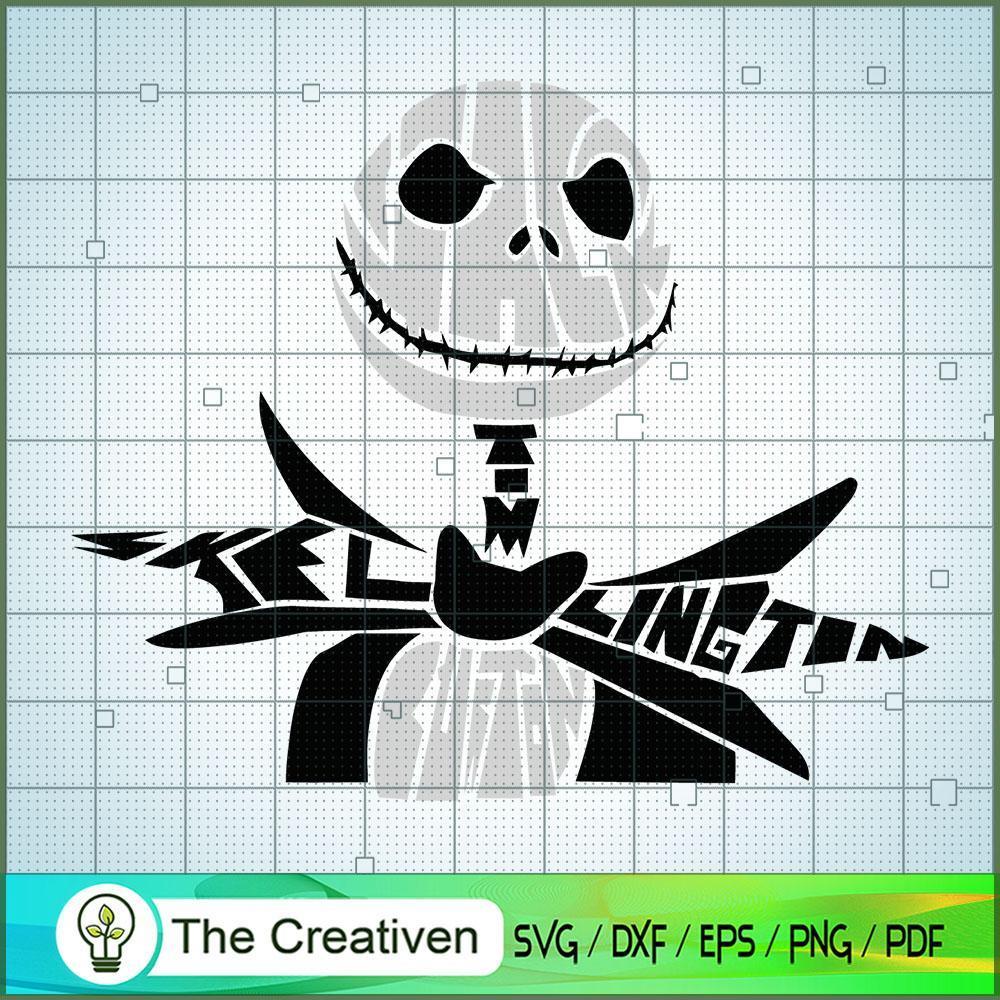 Jack Skellington Face SVG, Nightmare SVG, Halloween SVG 1 Jack Skellington Face SVG, Nightmare SVG, Halloween SVG