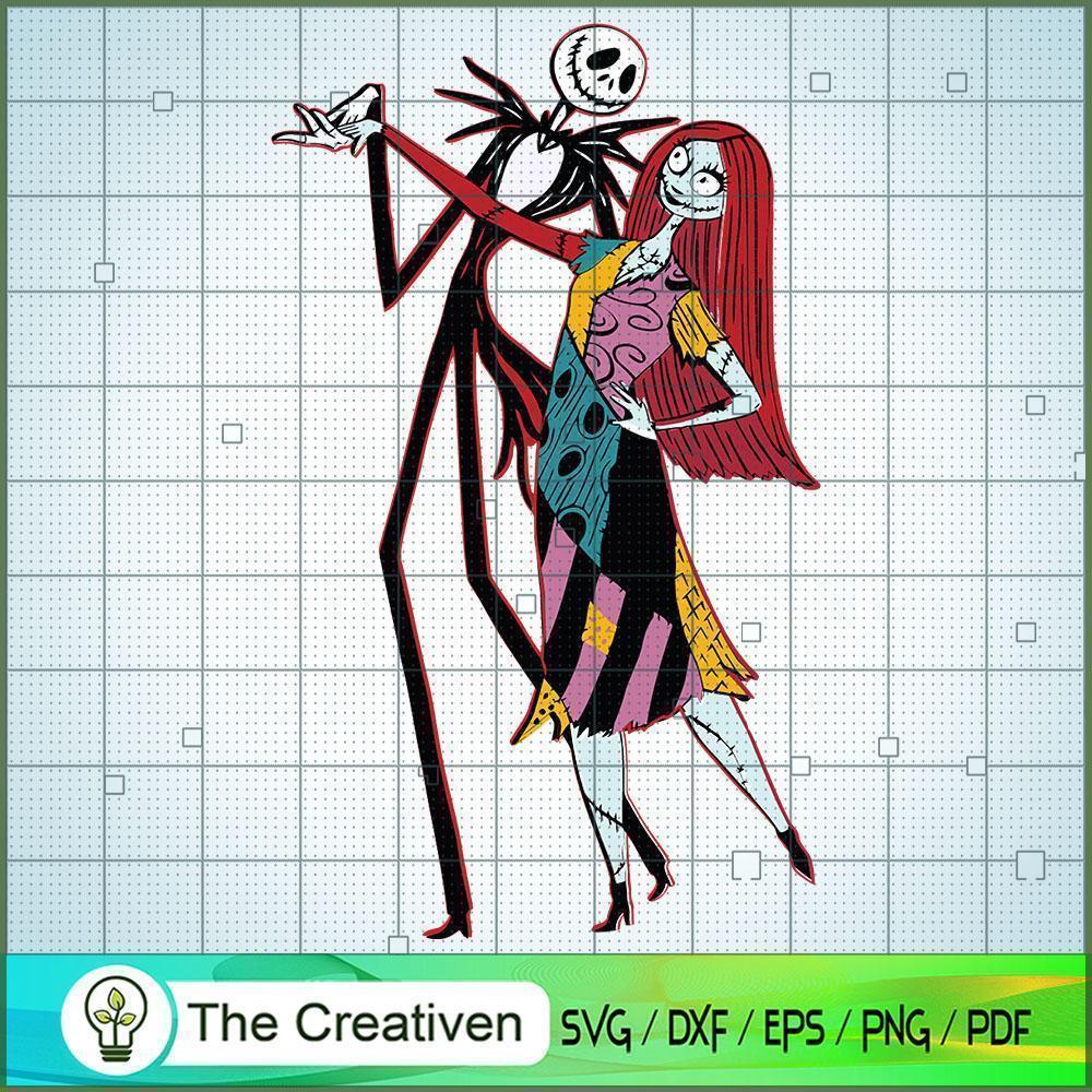 Jack And Sally Dance SVG, Nightmare SVG, Halloween SVG 1 Jack And Sally Dance SVG, Nightmare SVG, Halloween SVG