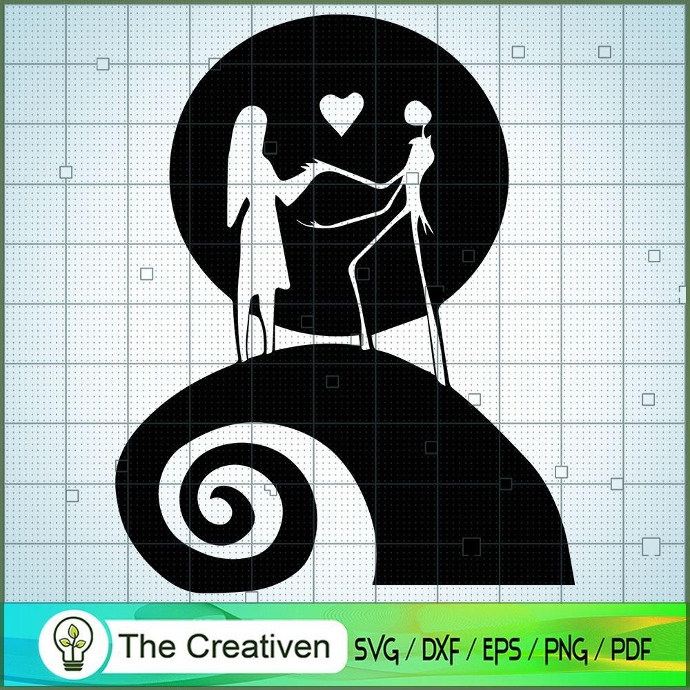 Couple Sally And Jack Skelli SVG Cut File for Cricut 1 Couple Sally And Jack Skelli SVG Cut File for Cricut