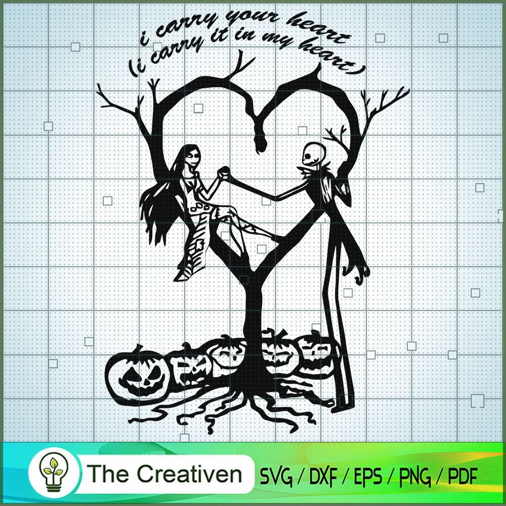 I Carry Your Heart SVG, Nightmare SVG, Halloween SVG 1 I Carry Your Heart SVG, Nightmare SVG, Halloween SVG