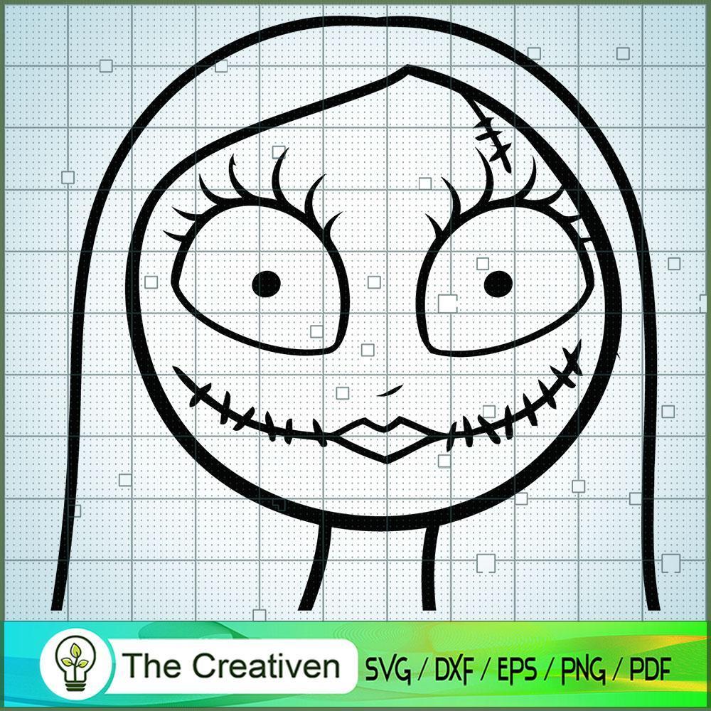 Sally Outline SVG, Nightmare SVG, Halloween SVG 1 Sally Outline SVG, Nightmare SVG, Halloween SVG