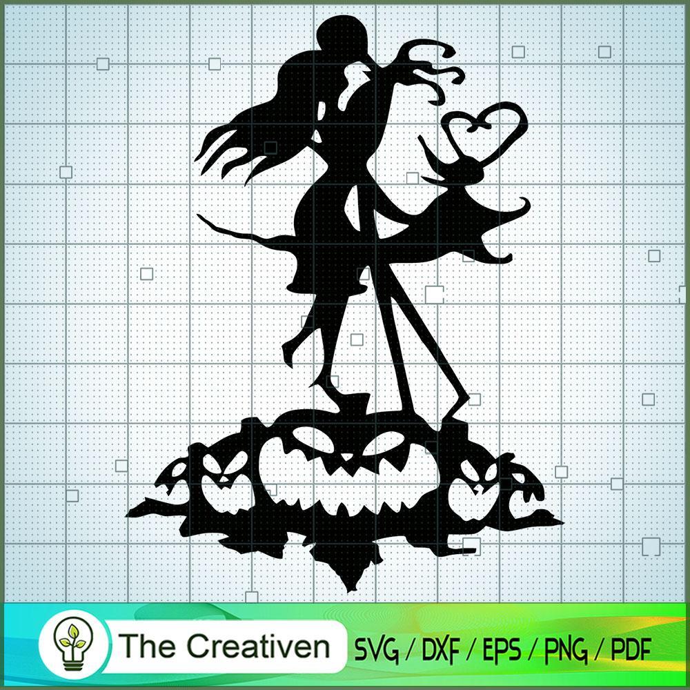 Jack Kiss Sally SVG, Nightmare SVG, Halloween SVG 1 Jack Kiss Sally SVG, Nightmare SVG, Halloween SVG