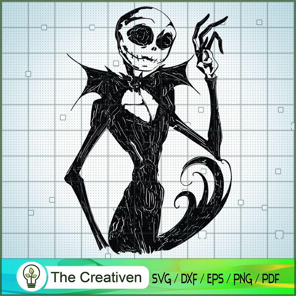 Horror Jack Skellington SVG, Nightmare SVG, Halloween SVG 1 Horror Jack Skellington SVG, Nightmare SVG, Halloween SVG