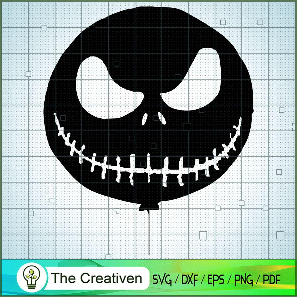 Black Head Jack Skellington SVG, Nightmare SVG, Halloween SVG 1 Black Head Jack Skellington SVG, Nightmare SVG, Halloween SVG