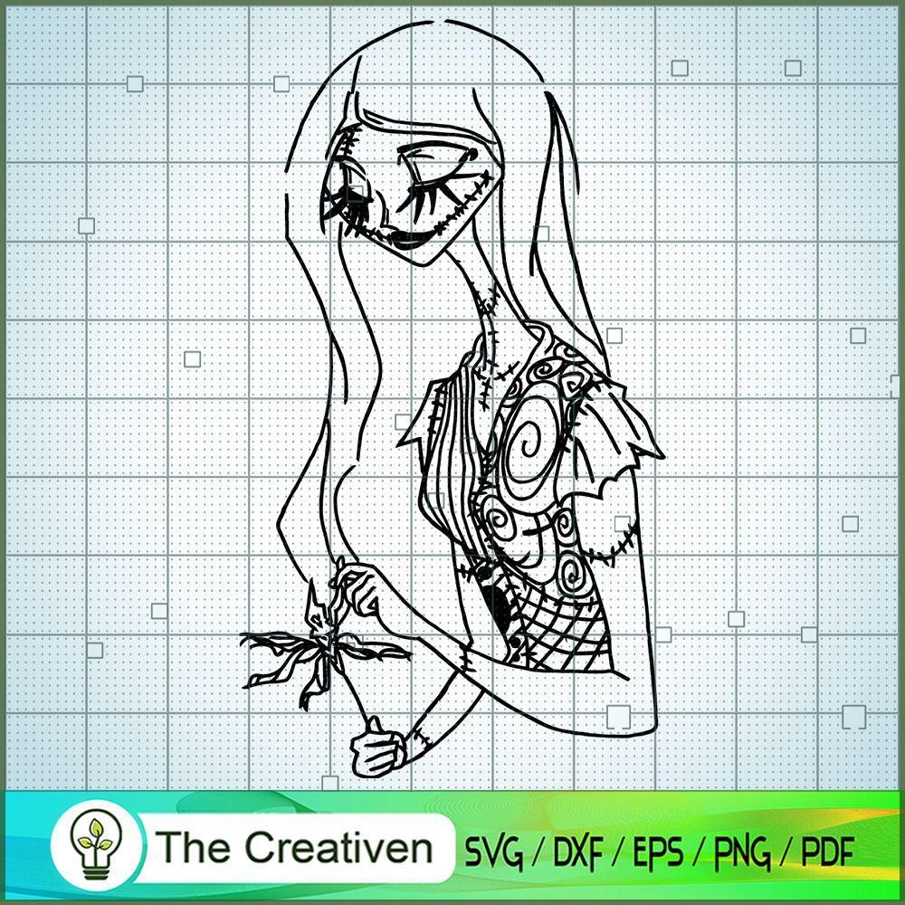 Sally Happy SVG, Nightmare SVG, Halloween SVG 1 Sally Happy SVG, Nightmare SVG, Halloween SVG