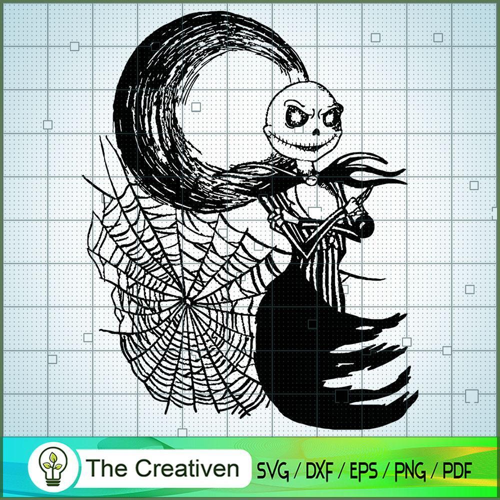 Jack Skellington Horror SVG, Nightmare SVG, Halloween SVG 1 Artboard 168 copy