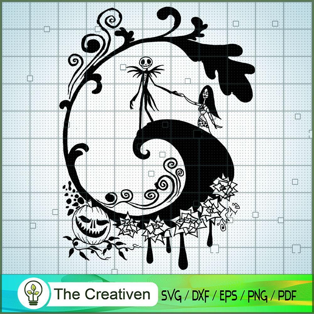 Jack and Sally go to Beach SVG, Nightmare SVG, Halloween SVG 1 Jack and Sally go to Beach SVG, Nightmare SVG, Halloween SVG